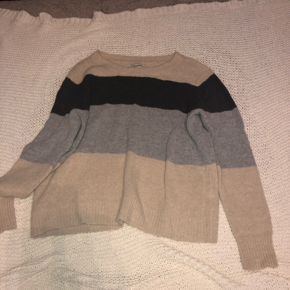 American eagle color block sweater